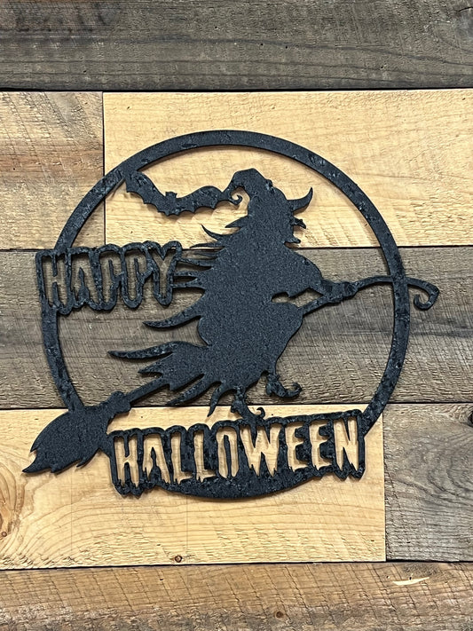 Happy Halloween- Witch on Broom